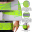 Green Grey Flowers Hawaii Hi-Vis T-Shirt