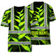 Green Neon Black Heliconia Hi-Vis T-Shirt