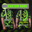 Green Neon Black Heliconia Hi-Vis T-Shirt