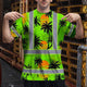 Green Neon Flowers Hi-Vis T-Shirt