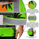 Green Neon Flowers Hi-Vis T-Shirt