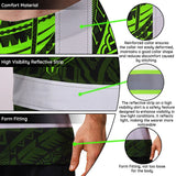Hi Vis T Shirt Reflective Tapes Green Turtle Flower Hawaiian Polynesian Tribal Custom Name
