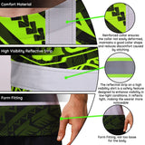 Hi Vis T Shirt Reflective Tapes Octopus Hawaiian Polynesian Tribal Custom Name