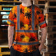 Orange Neon Flowers Hi-Vis T-Shirt