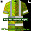 Orange Neon Lime Heliconia Hi-Vis T-Shirt