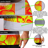 Hi Vis T Shirt Reflective Tapes Orange Neon Yellow Orchid Custom Name Safety Workwear For Workers, Truckers, Operators