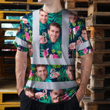 Hi Vis T Shirt Reflective Tapes Pink And Green 2 Custom Name And Photo Safety Workwear For Workers, Truckers, Operators