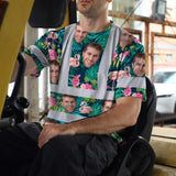 Hi Vis T Shirt Reflective Tapes Pink And Green 2 Custom Name And Photo Safety Workwear For Workers, Truckers, Operators