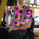 Pink Neon Flowers Hi-Vis T-Shirt