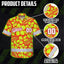 Hi Vis Team Hawaiian Shirt Reflective Tapes Orange Lime Flower Hi-Vis Hawaiian Shirt