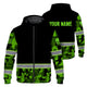 Hi Vis Zip Hoodie Reflective Green Camo Hi-Vis Zip Hoodie