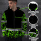 Hi Vis Zip Hoodie Reflective Green Camo Hi-Vis Zip Hoodie