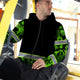 Hi Vis Zip Hoodie Reflective Green Camo Hi-Vis Zip Hoodie
