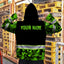 Hi Vis Zip Hoodie Reflective Green Camo Hi-Vis Zip Hoodie
