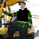 Hi Vis Zip Hoodie Reflective Green Camo Hi-Vis Zip Hoodie