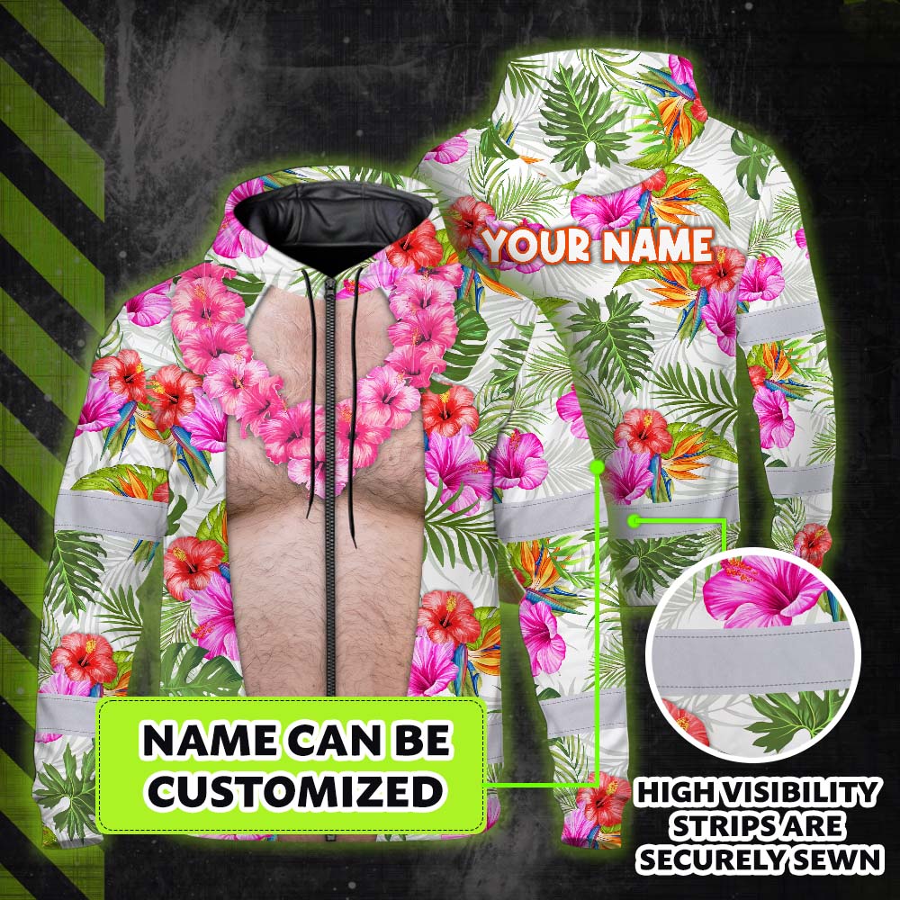 Funny Belly Hi-Vis Zip Hoodie