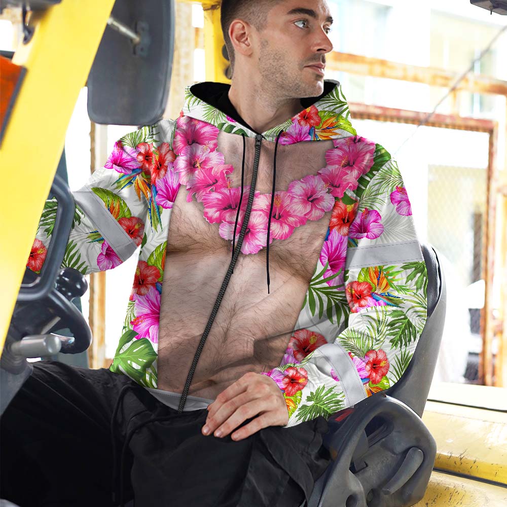 Funny Belly Hi-Vis Zip Hoodie