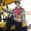 Funny Muscle 2 Hi-Vis Zip Hoodie