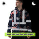 Hawaii Flamingo 2 Hi-Vis Zip Hoodie