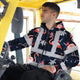 Hawaii Flamingo 2 Hi-Vis Zip Hoodie