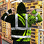 Hi Vis Zip Hoodie Reflective Tapes Hi-Vis Zip Hoodie