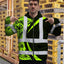 Hi Vis Zip Hoodie Reflective Tapes Hi-Vis Zip Hoodie
