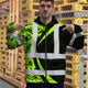Hi Vis Zip Hoodie Reflective Tapes Hi-Vis Zip Hoodie