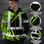 Hi Vis Zip Hoodie Reflective Tapes Hi-Vis Zip Hoodie