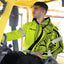 Lime And Black Neon Hawaii Hi-Vis Zip Hoodie