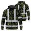 Lime Neon Flowers Hi-Vis Zip Hoodie