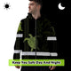 Lime Neon Hi-Vis Zip Hoodie