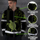 Lime Neon Hi-Vis Zip Hoodie