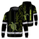 Lime Neon Hi-Vis Zip Hoodie