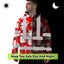 Red Neon Flowers Hi-Vis Zip Hoodie