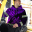 Violet Neon Turtle Hi-Vis Zip Hoodie