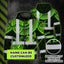 Hi Vis Zip Hoodie Shirt Reflective Tapes Green Turtle Flower Hi-Vis Zip Hoodie