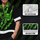 High Visibility Hawaiian Shirt Bear Hunting Design, Reflective Hi Vis Custom Name Hoodie For Hunting Lover