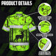High Visibility Hawaiian Shirt Reflective Deer Hunting Hi-Vis Hawaiian Shirt
