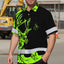 High Visibility Hawaiian Shirt Reflective Green Neon Deer Hunting Hi-Vis Hawaiian Shirt