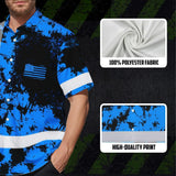 Personalized High Visibility Hawaiian Shirt, Tie Dyed Collection safety Reflective Workwear for Men, Women
