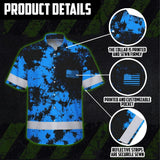 Personalized High Visibility Hawaiian Shirt, Tie Dyed Collection safety Reflective Workwear for Men, Women