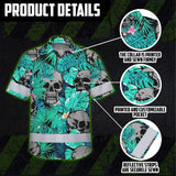 Reflective Hi Vis Mint Neon Hawaiian Shirt – Safety Workwear For Workers, Runners, Cyclists